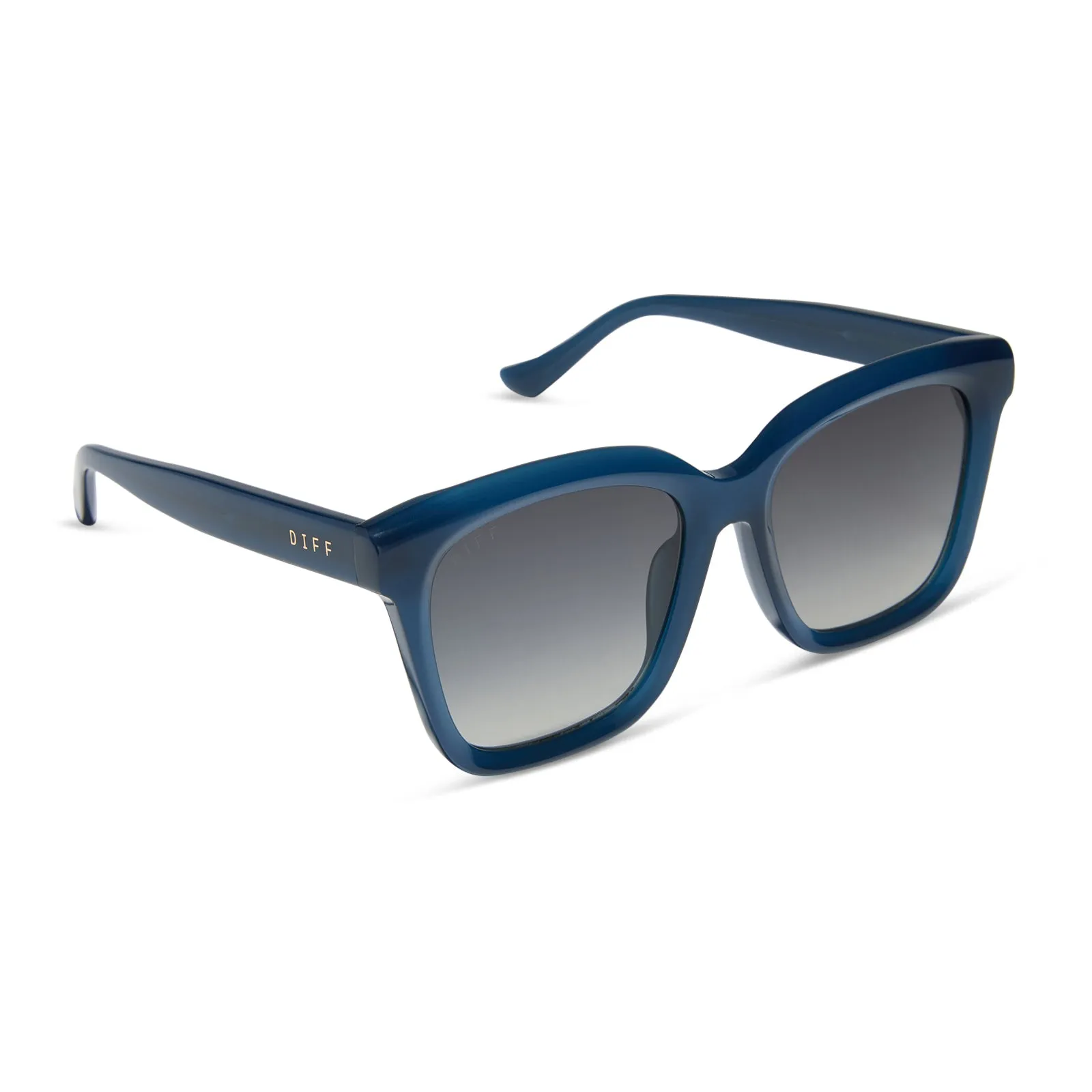 MEREDITH - CLUBHOUSE BLUE + GREY GRADIENT + POLARIZED SUNGLASSES sold by Diff Eyewear product image thumbnail 2