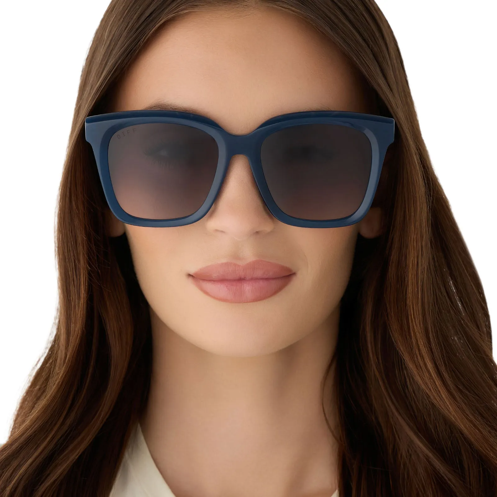 MEREDITH - CLUBHOUSE BLUE + GREY GRADIENT + POLARIZED SUNGLASSES sold by Diff Eyewear product image thumbnail 5