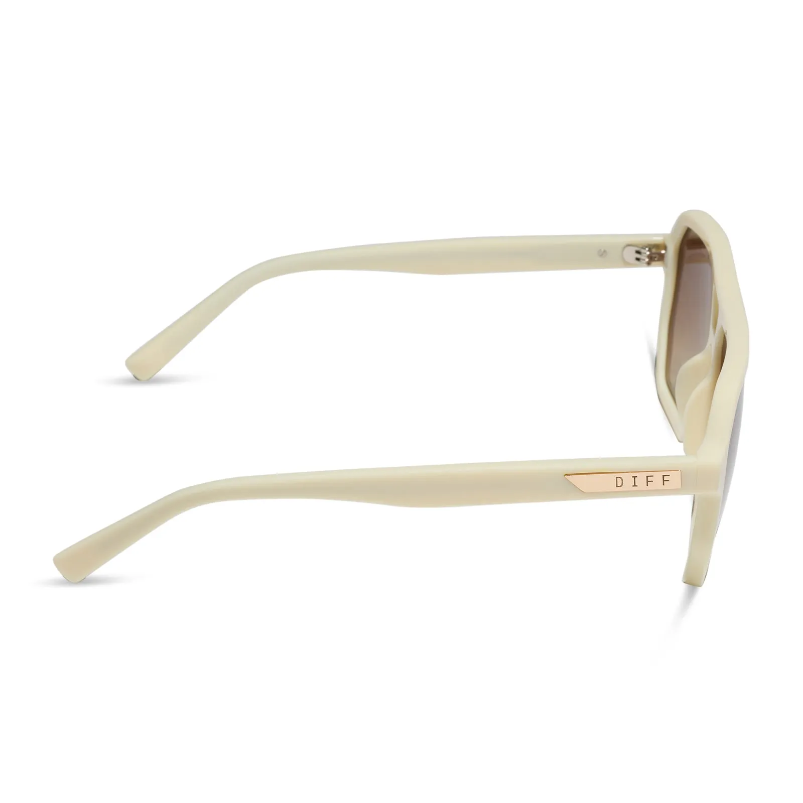 CAMERON - COURTSIDE IVORY + BROWN GRADIENT + POLARIZED SUNGLASSES sold by Diff Eyewear product image thumbnail 3