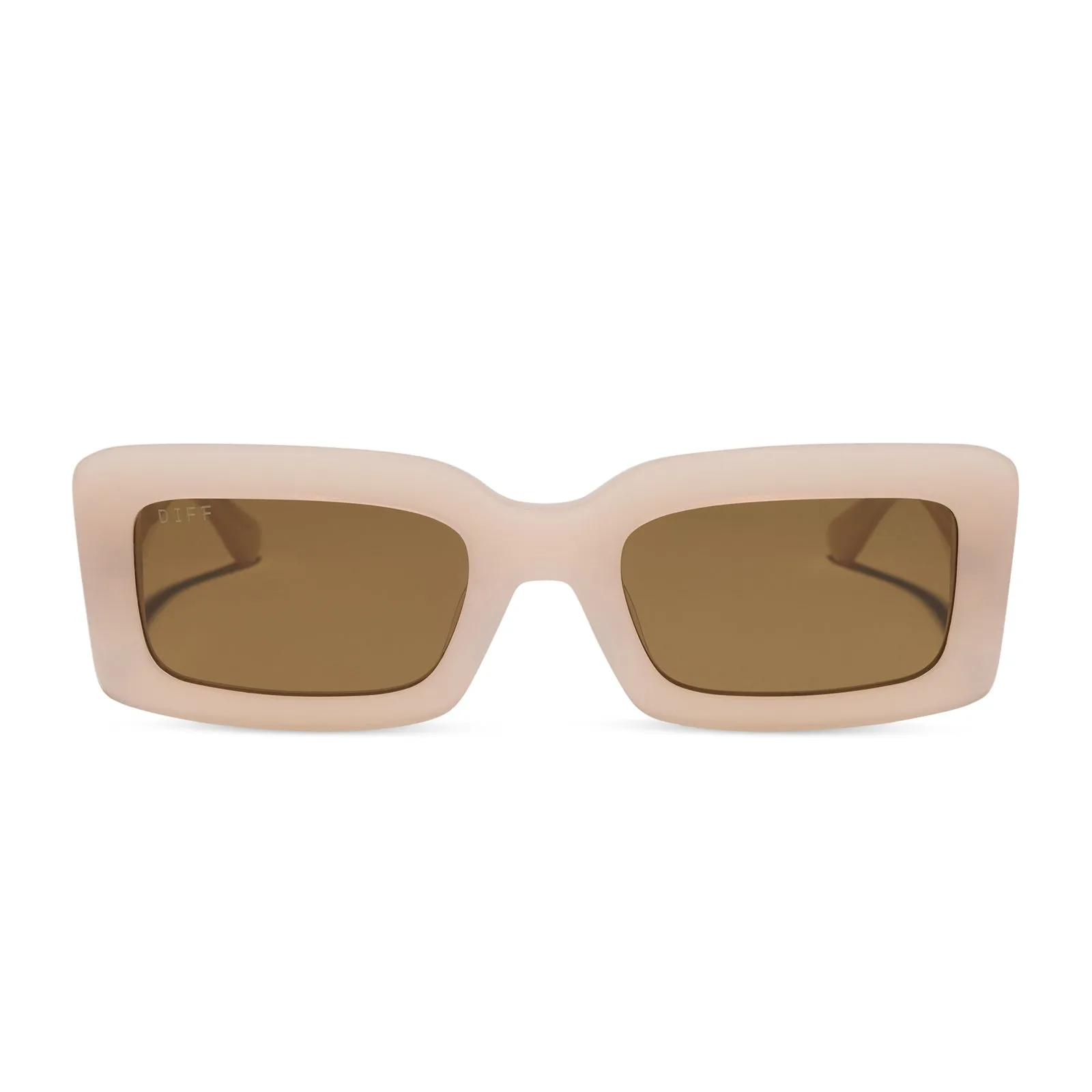 INDY - MILKY BLUSH + BROWN + POLARIZED SUNGLASSES sold by Diff Eyewear