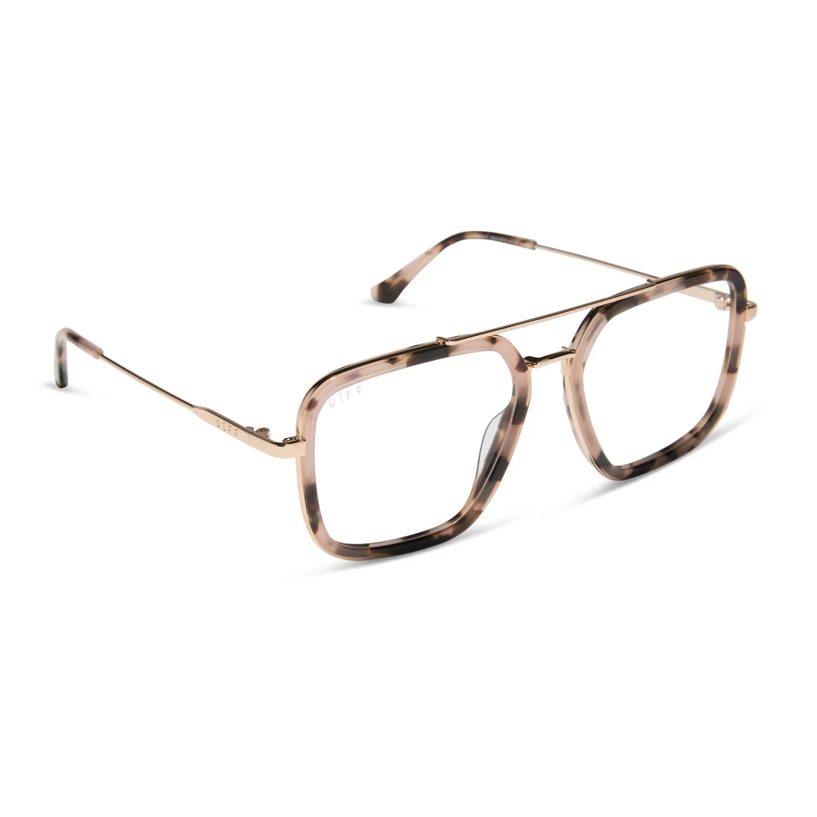 JORDAN - HIMALAYAN TORTOISE + GOLD + GLASSES sold by Diff Eyewear product image thumbnail 2