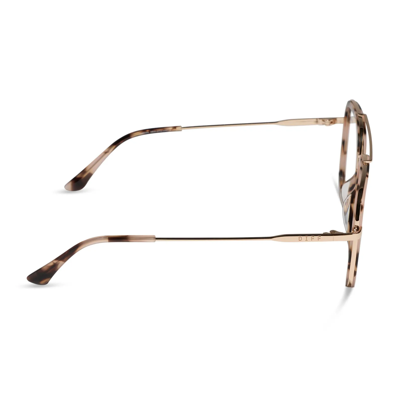 JORDAN - HIMALAYAN TORTOISE + GOLD + GLASSES sold by Diff Eyewear product image thumbnail 3