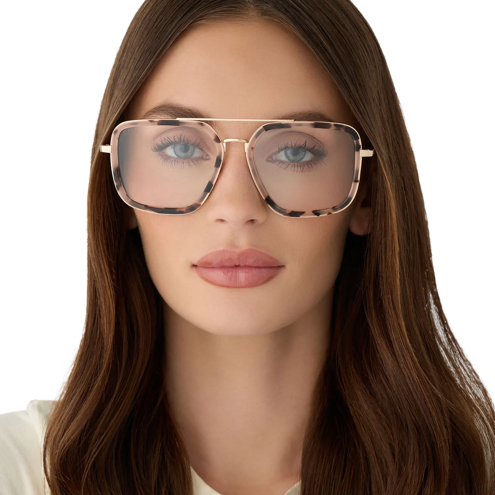 JORDAN - HIMALAYAN TORTOISE + GOLD + GLASSES sold by Diff Eyewear product image thumbnail 5