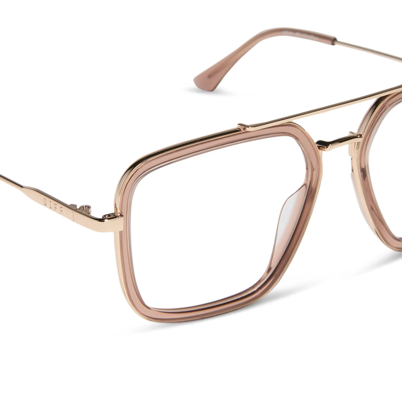 JORDAN - CAFÉ OLE + GOLD + GLASSES sold by Diff Eyewear product image thumbnail 4