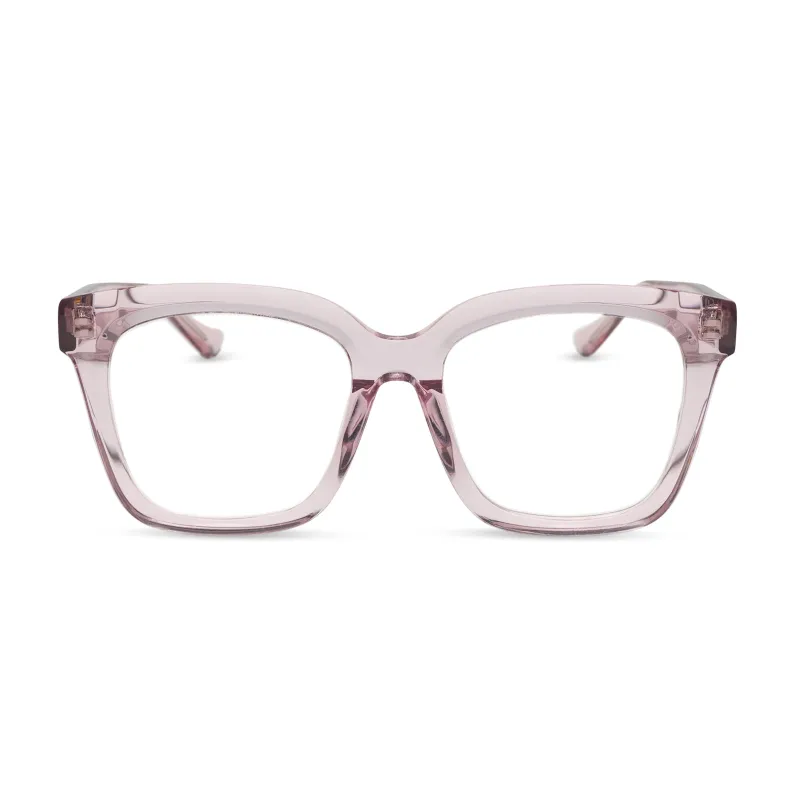 MEREDITH - ROSE CRYSTAL + GLASSES made by Diff Eyewear