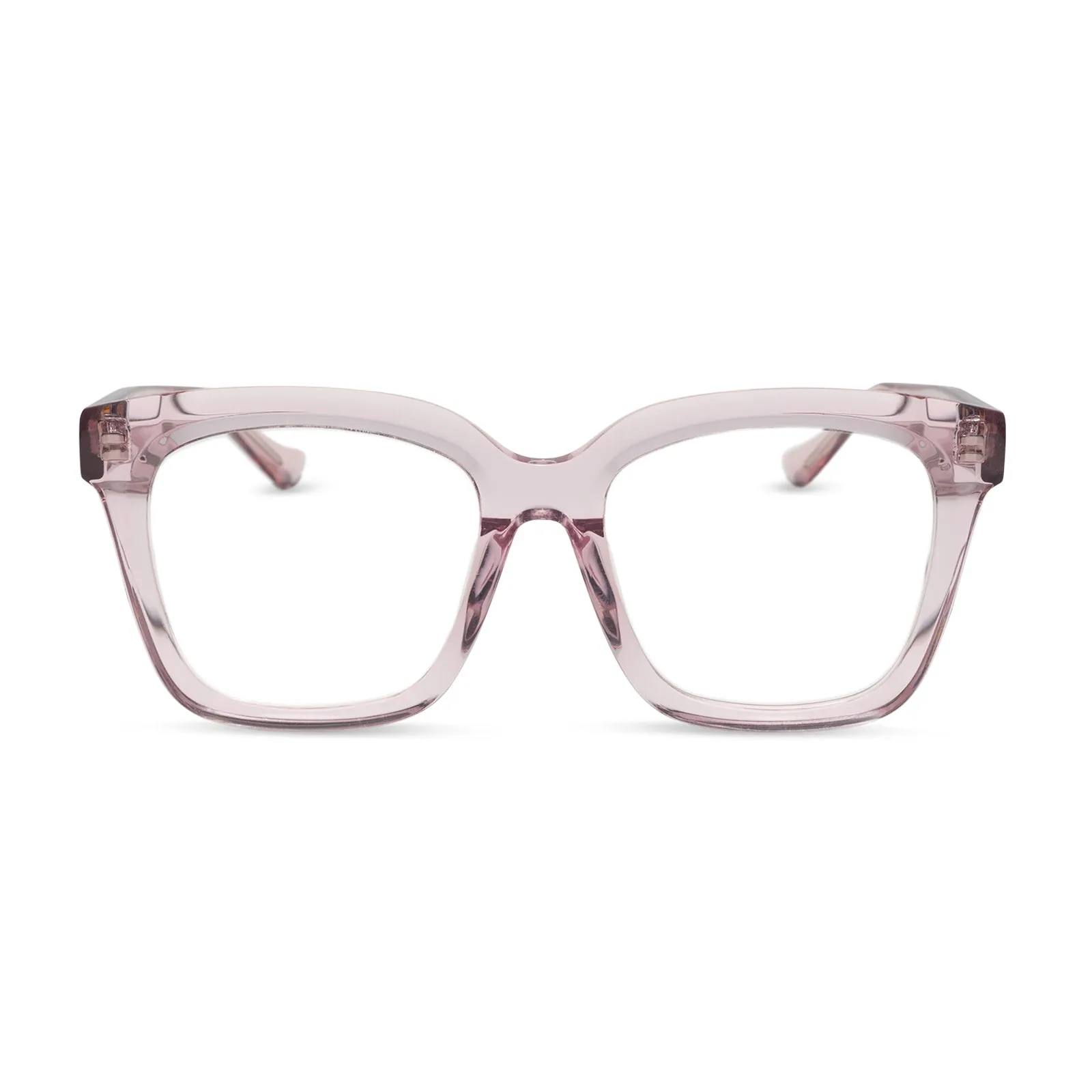 MEREDITH - ROSE CRYSTAL + GLASSES sold by Diff Eyewear