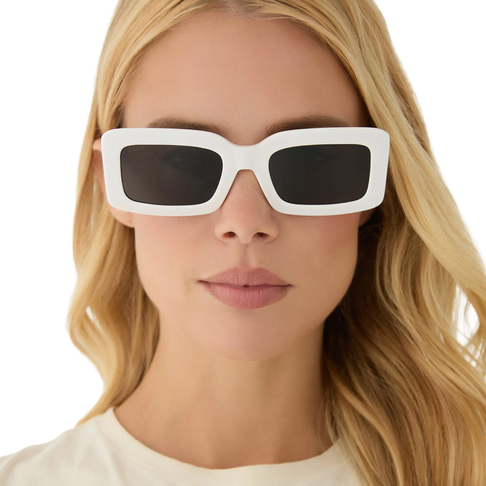 INDY - WHITE CLOUD + GREY + POLARIZED SUNGLASSES sold by Diff Eyewear product image thumbnail 5