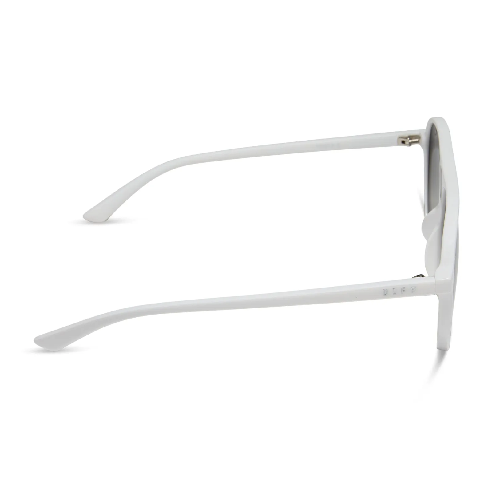 TOSCA II - WHITE CLOUD + GREY GRADIENT + SILVER FLASH SUNGLASSES sold by Diff Eyewear product image thumbnail 3