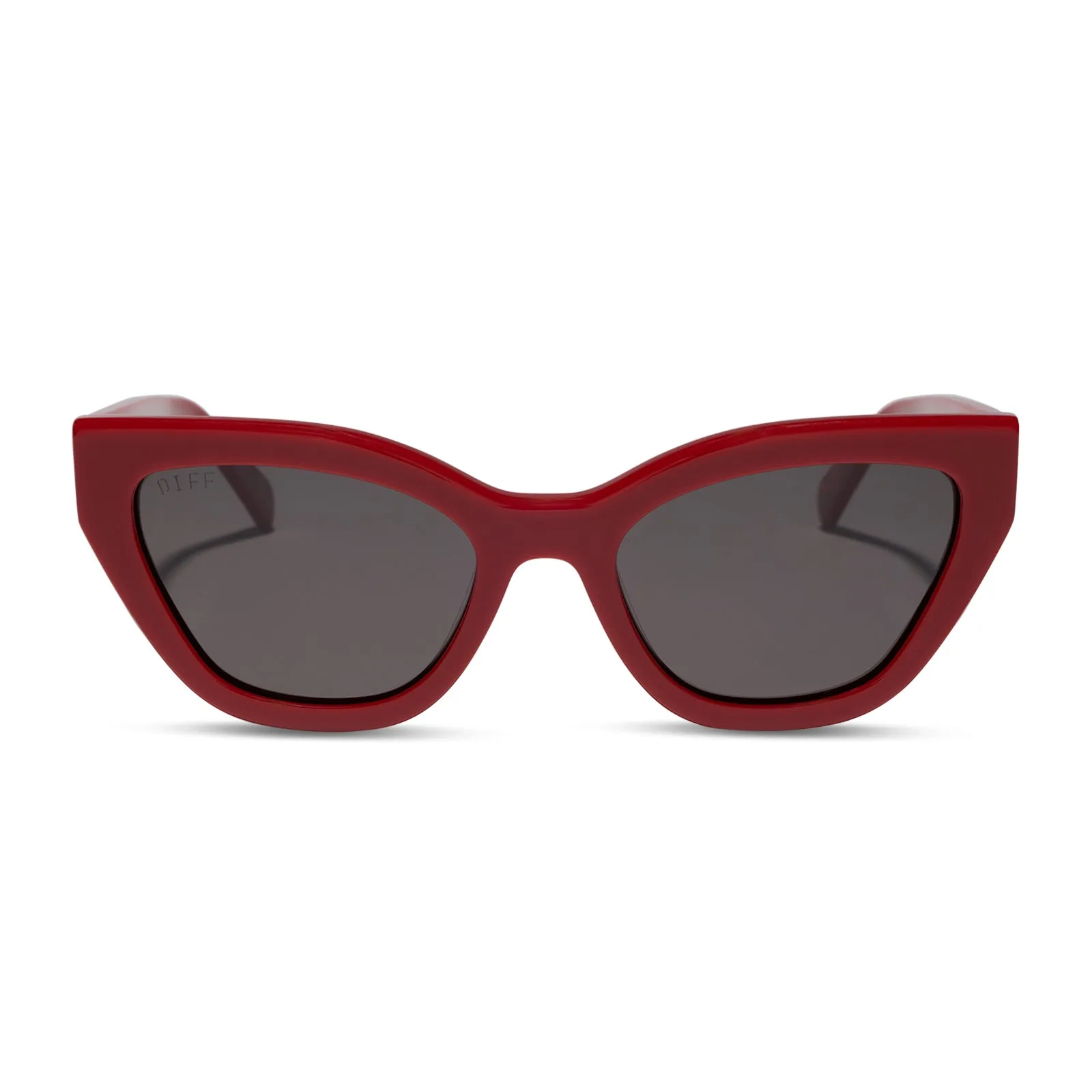 EMILY - RED + GREY + POLARIZED SUNGLASSES sold by Diff Eyewear