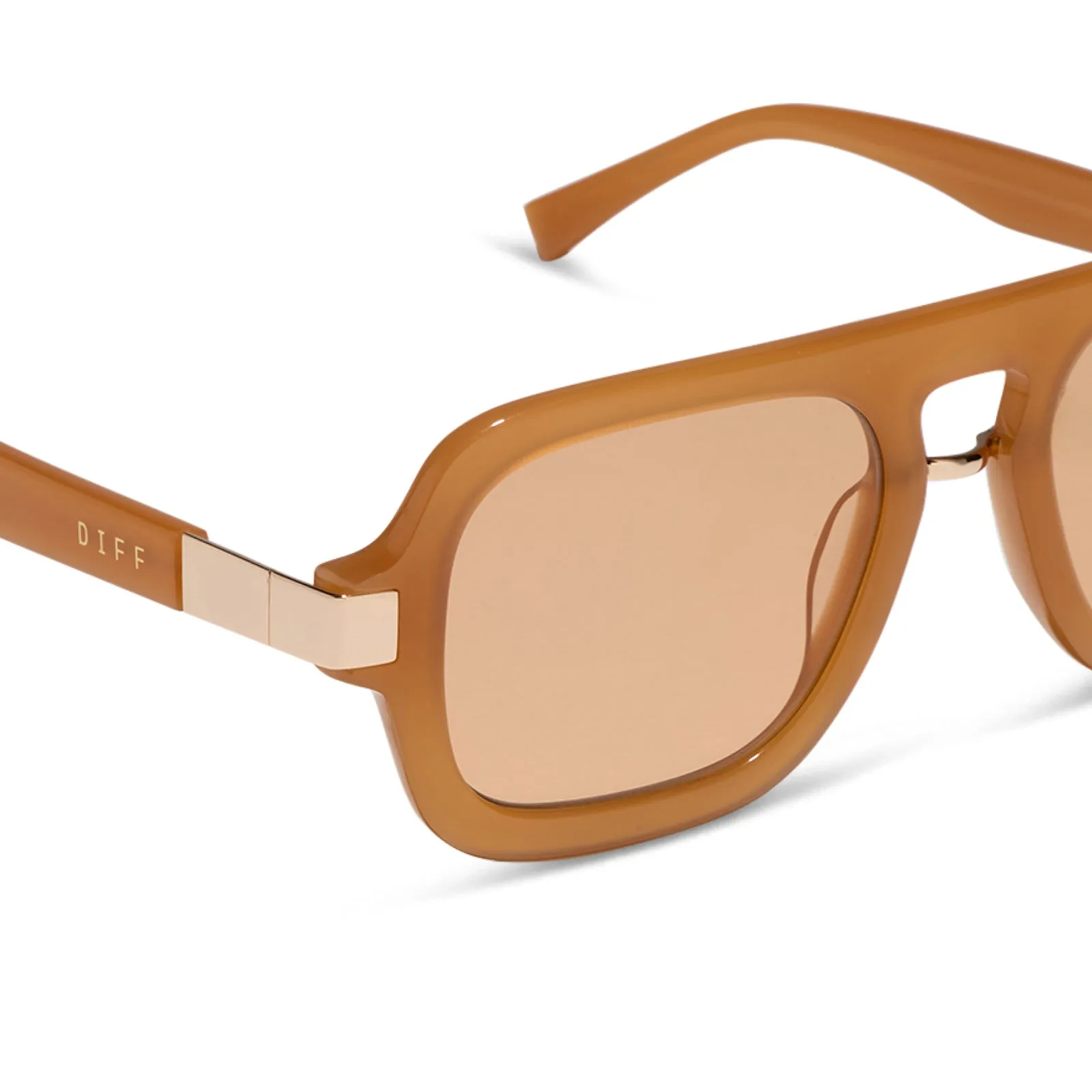 NAOMI - MANGO + CHAMPAGNE TINT SUNGLASSES sold by Diff Eyewear product image thumbnail 4