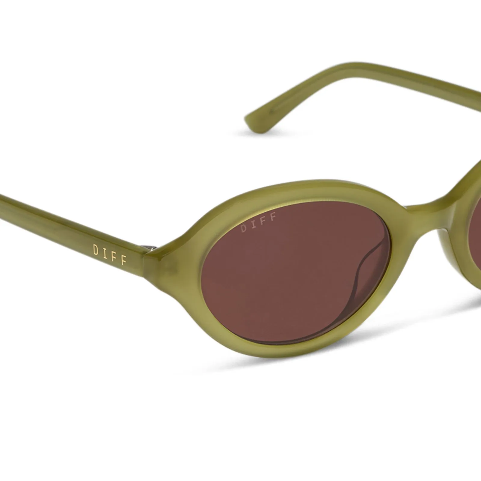 JULIA - OAKMOSS GREEN + BROWN SUNGLASSES sold by Diff Eyewear product image thumbnail 4