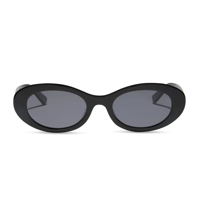 SABRINA - BLACK + GREY + POLARIZED SUNGLASSES made by Diff Eyewear