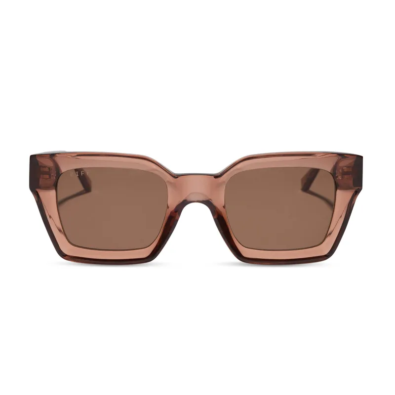 GREER - CAFÉ OLE + BROWN SUNGLASSES made by Diff Eyewear