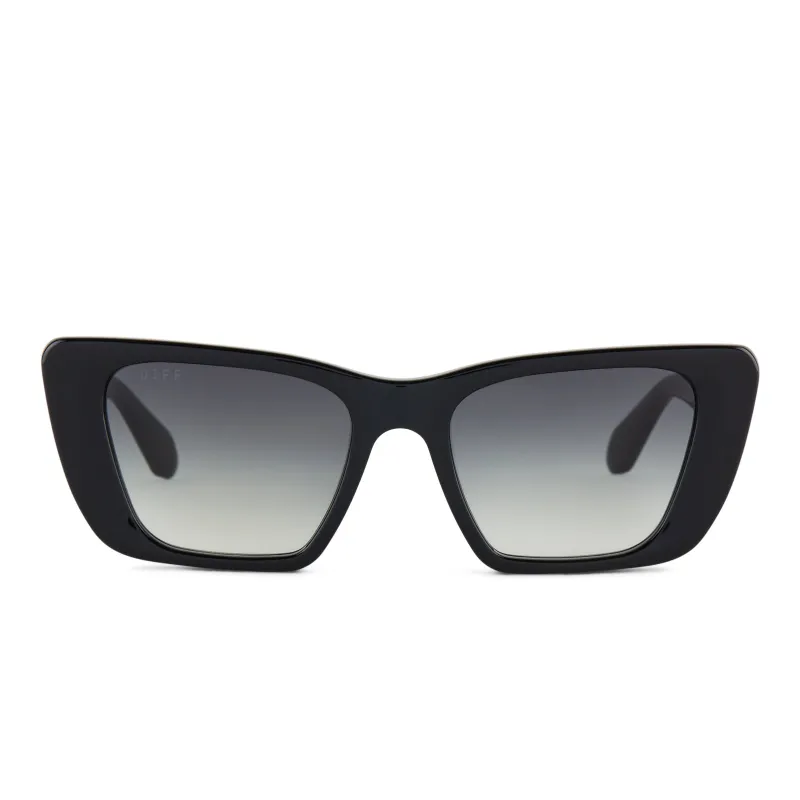 AURA - BLACK + GREY GRADIENT + SUNGLASSES made by Diff Eyewear