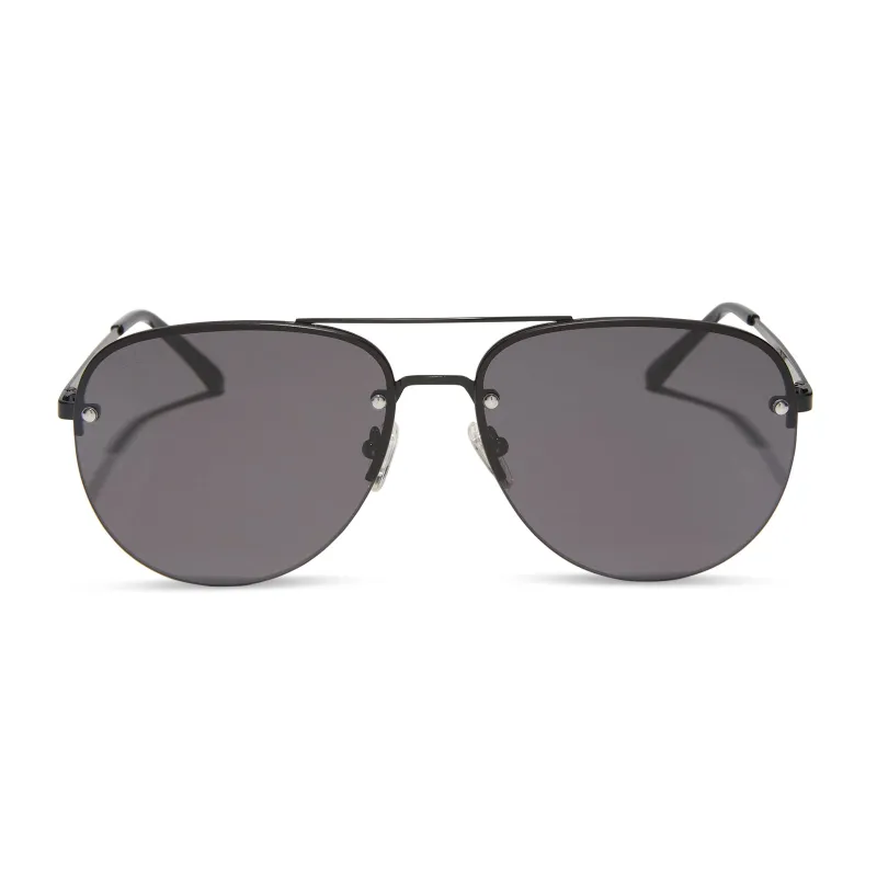BROOKLYN - BLACK + GREY SUNGLASSES made by Diff Eyewear