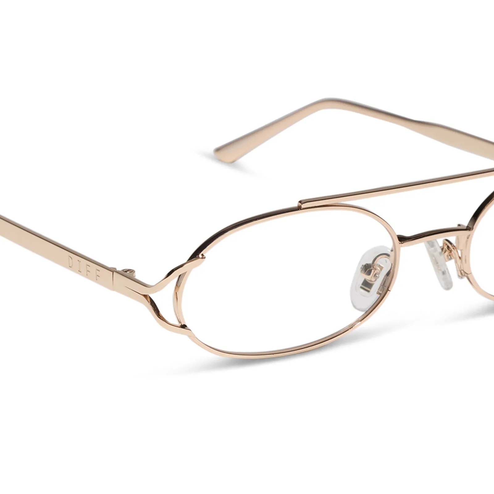 THE BROOKLYN - GOLD + GLASSES sold by Diff Eyewear product image thumbnail 4
