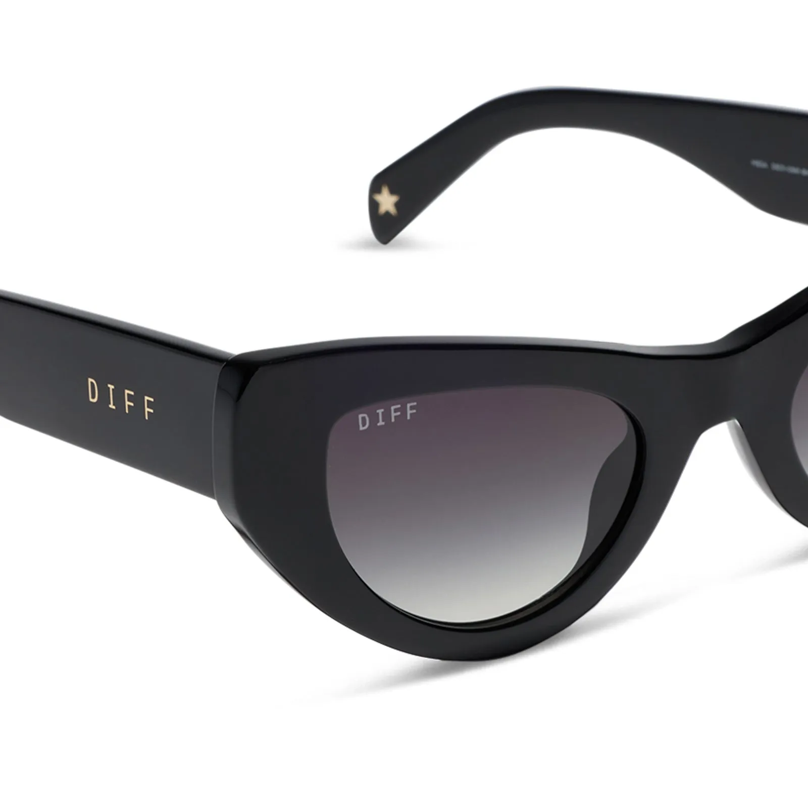 THE MESA - BLACK + GREY GRADIENT SUNGLASSES sold by Diff Eyewear product image thumbnail 4