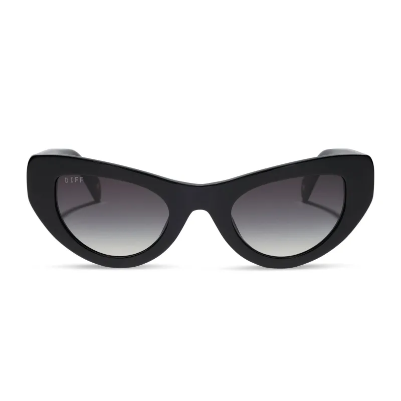 THE MESA - BLACK + GREY GRADIENT SUNGLASSES made by Diff Eyewear