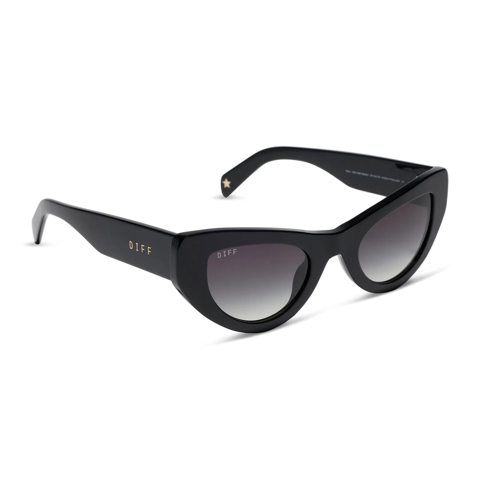 THE MESA - BLACK + GREY GRADIENT SUNGLASSES sold by Diff Eyewear product image thumbnail 2