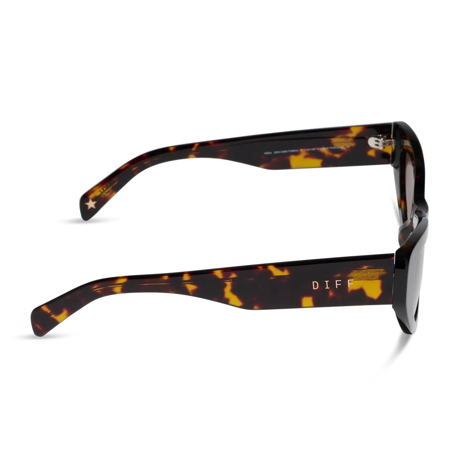 THE MESA - TORTOISE + BROWN SUNGLASSES sold by Diff Eyewear product image thumbnail 3
