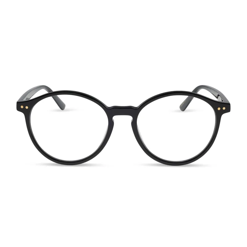JOANIE - BLACK + GLASSES made by Diff Eyewear