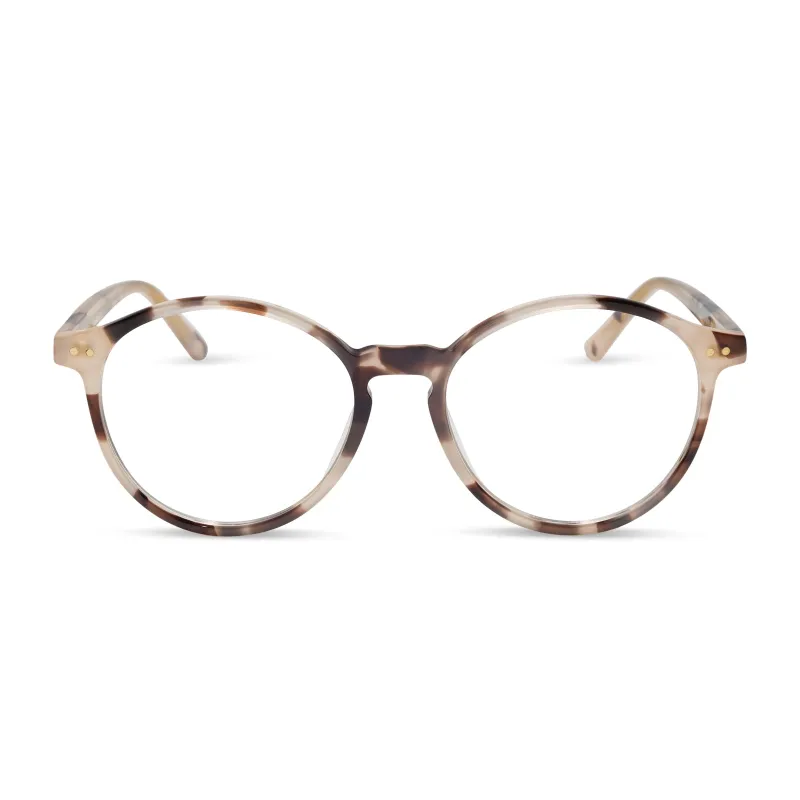 JOANIE - CREAM TORTOISE + GLASSES made by Diff Eyewear