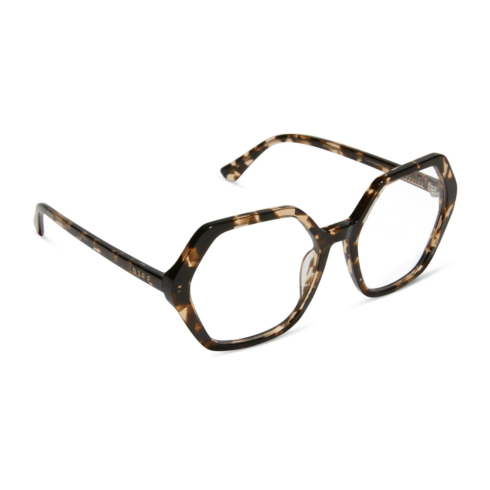 DIXIE - ESPRESSO TORTOISE + BLUE LIGHT GLASSES sold by Diff Eyewear product image thumbnail 2