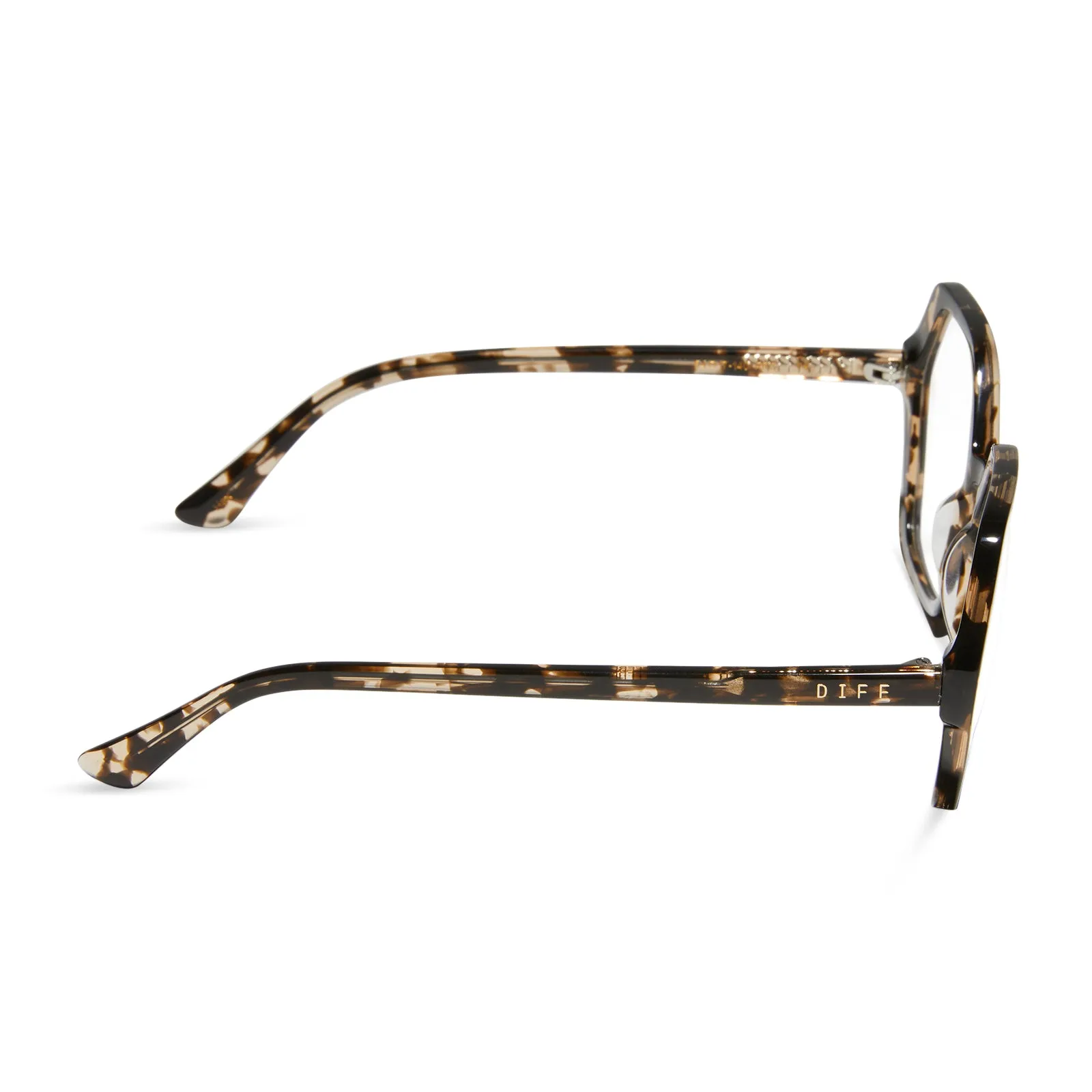 DIXIE - ESPRESSO TORTOISE + BLUE LIGHT GLASSES sold by Diff Eyewear product image thumbnail 3