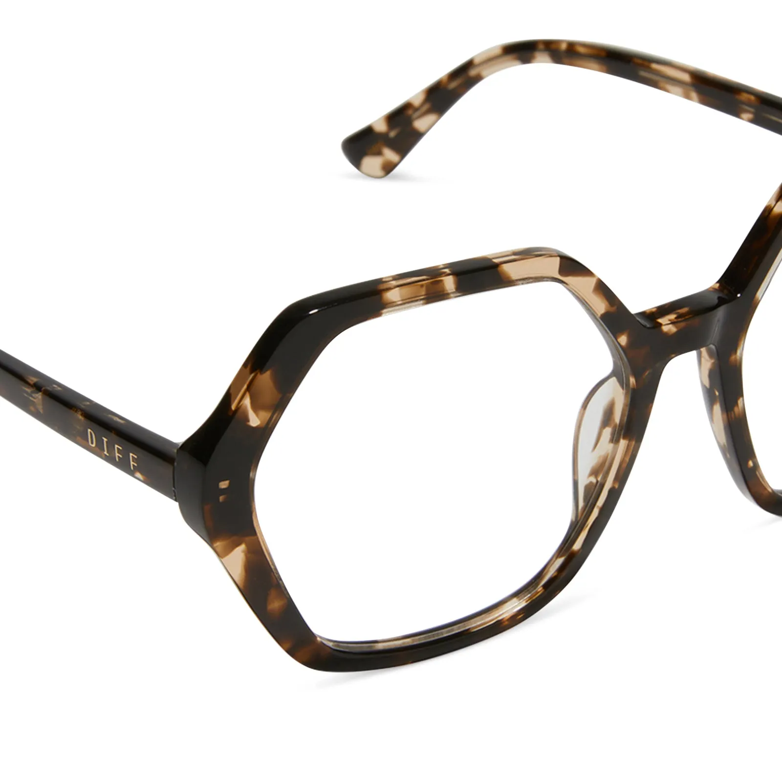 DIXIE - ESPRESSO TORTOISE + BLUE LIGHT GLASSES sold by Diff Eyewear product image thumbnail 4