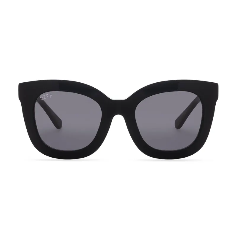 NOEMI - BLACK + GREY POLARIZED SUNGLASSES sold by Diff Eyewear