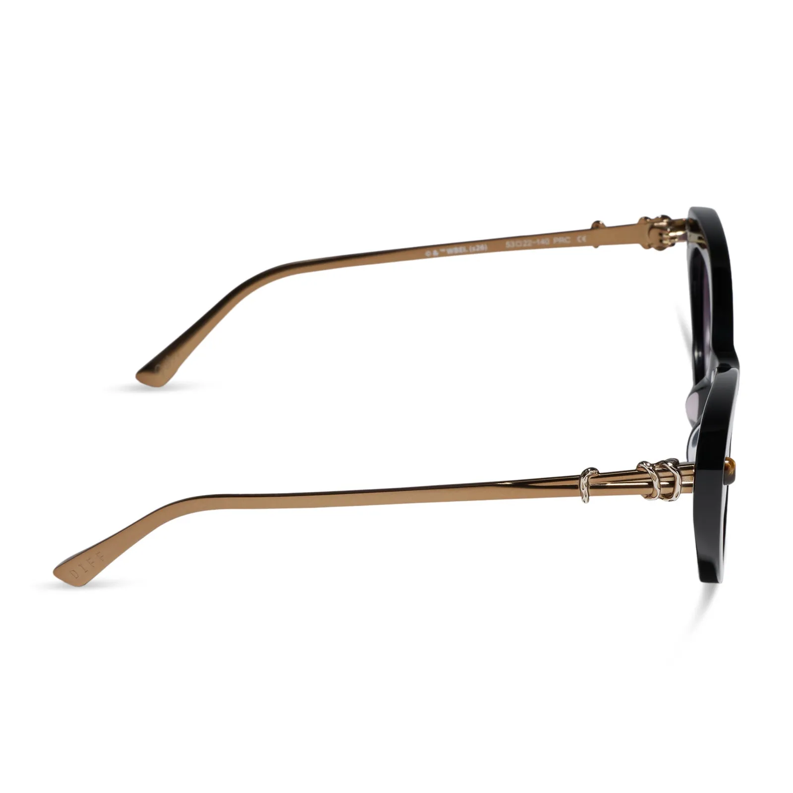 GILLIAN - BLACK + PURPLE GRADIENT + SUNGLASSES sold by Diff Eyewear product image thumbnail 3