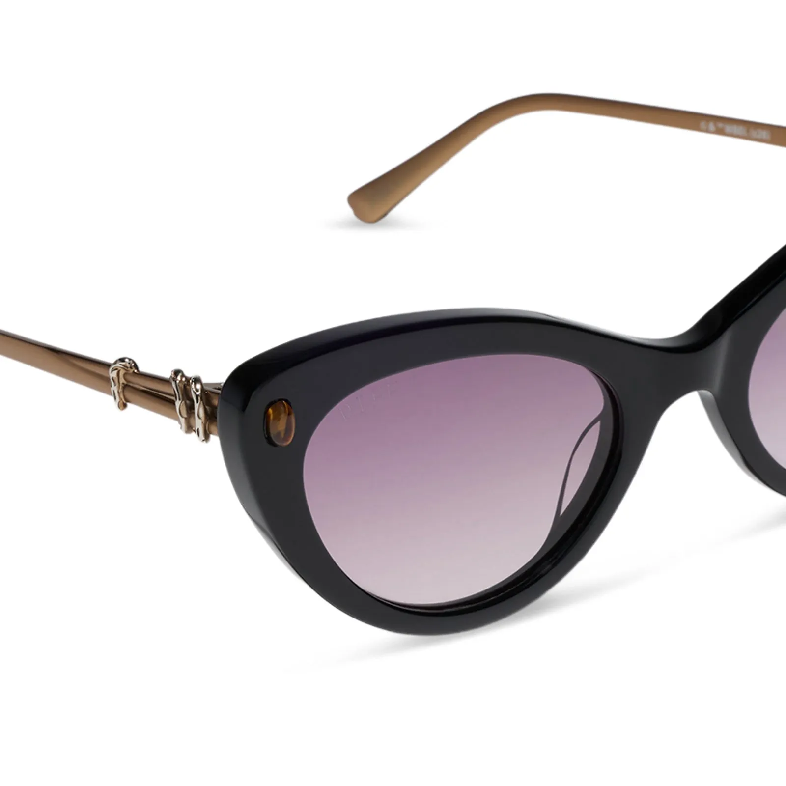 GILLIAN - BLACK + PURPLE GRADIENT + SUNGLASSES sold by Diff Eyewear product image thumbnail 4