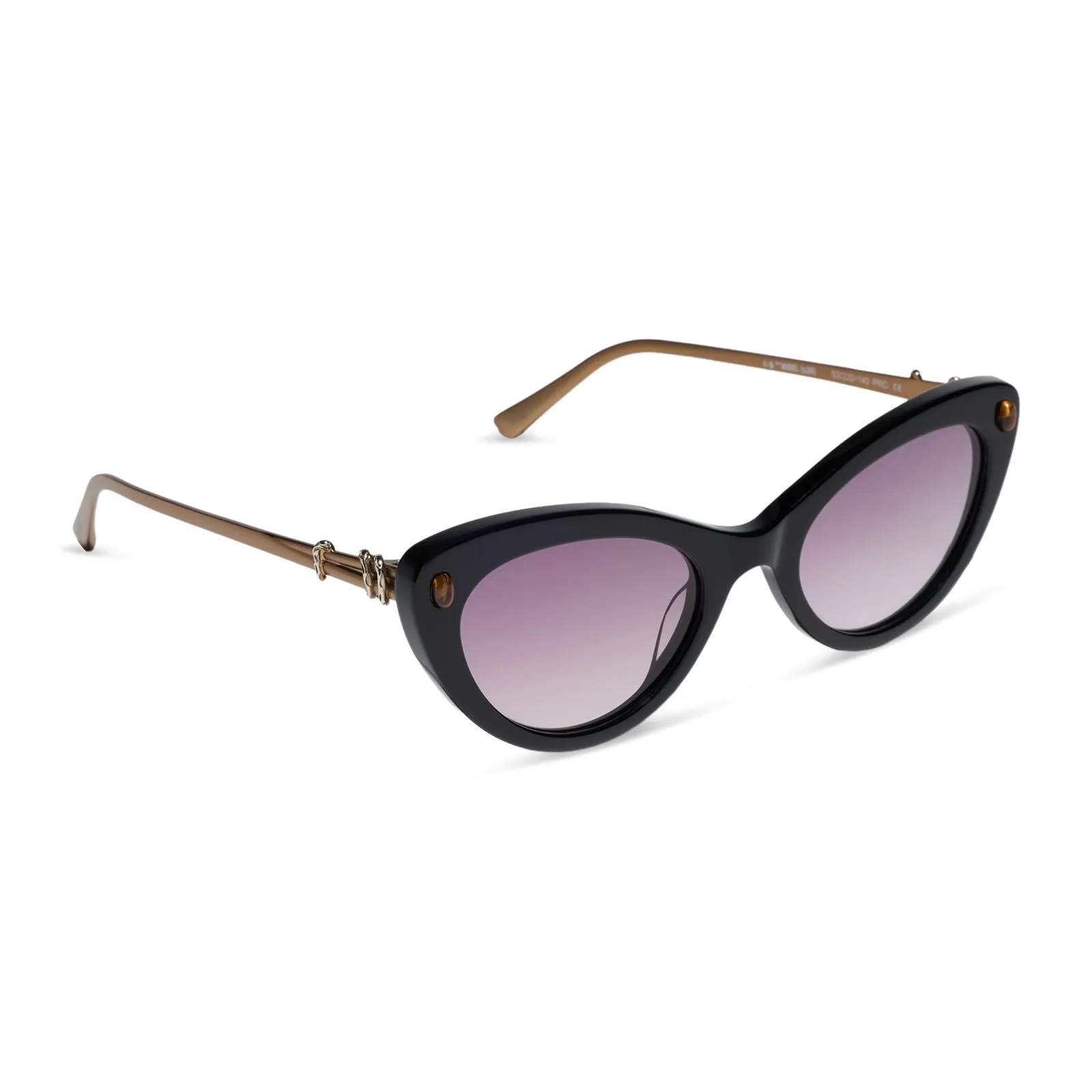 GILLIAN - BLACK + PURPLE GRADIENT + SUNGLASSES sold by Diff Eyewear product image thumbnail 2