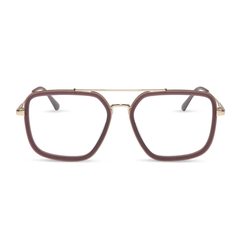 JORDAN - COCOA POWDER + GLASSES made by Diff Eyewear