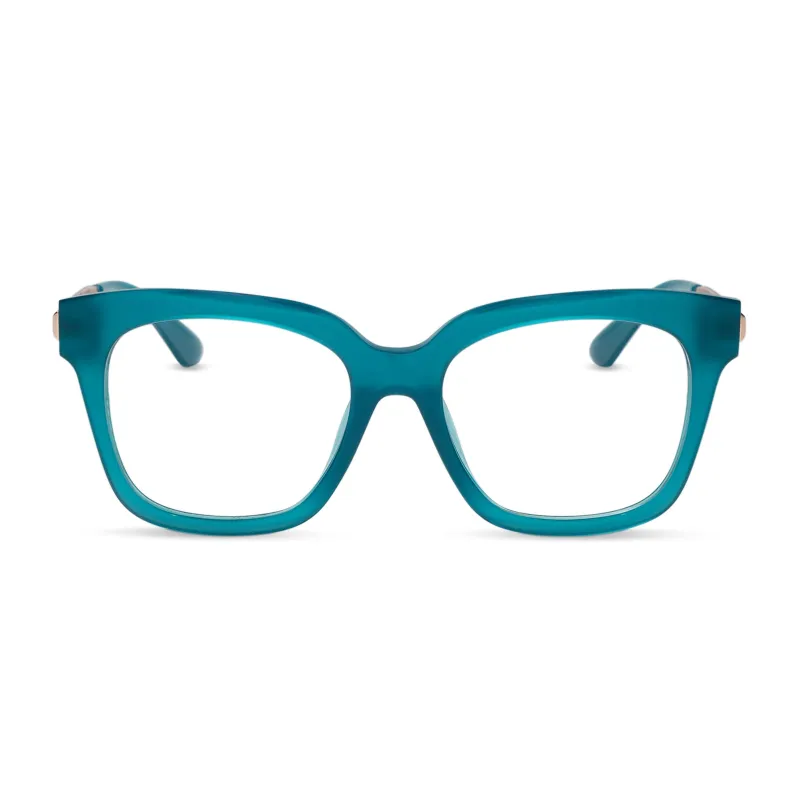 BELLA XS - DARK TEAL + GLASSES made by Diff Eyewear