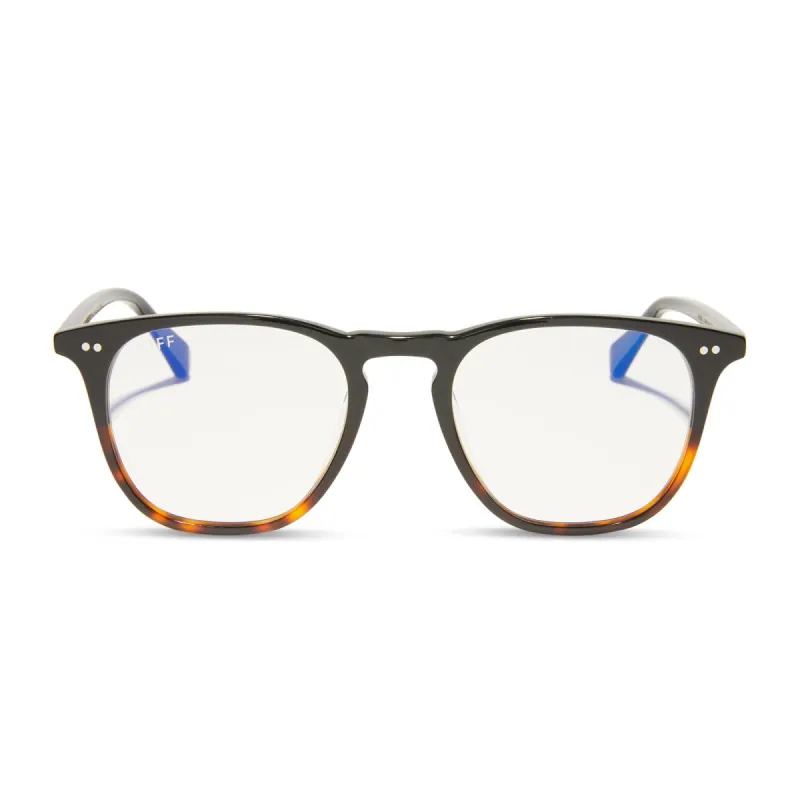 MAXWELL - BLACK TORTOISE + BLUE LIGHT TECHNOLOGY GLASSES sold by Diff Eyewear