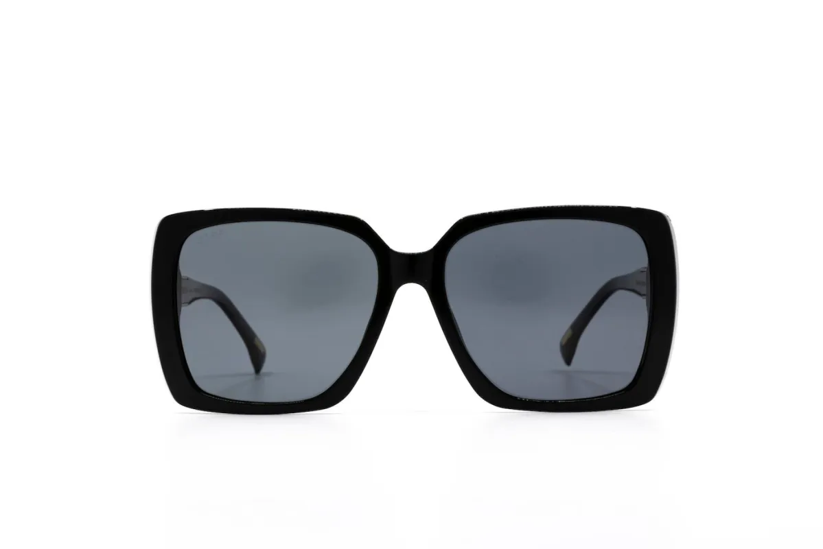 NORA - BLACK + GREY POLARIZED SUNGLASSES sold by Diff Eyewear