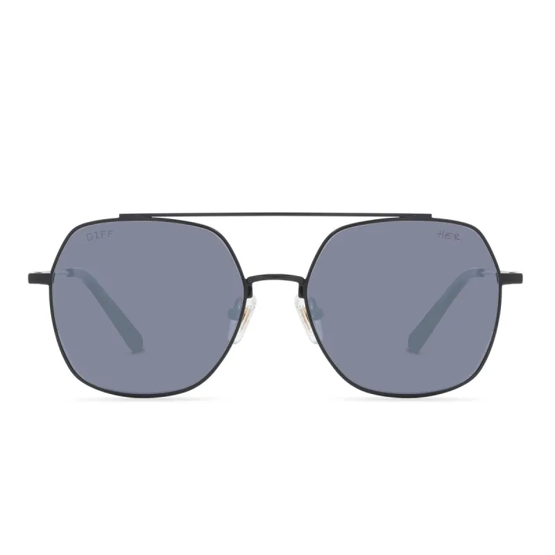 H.E.R. - PARADISE + BLACK + GREY MIRROR SUNGLASSES sold by Diff Eyewear