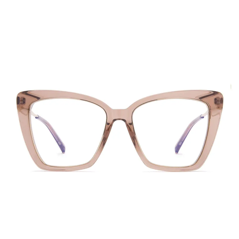 BECKY IV - CAFE OLE + BLUE LIGHT TECHNOLOGY GLASSES sold by Diff Eyewear