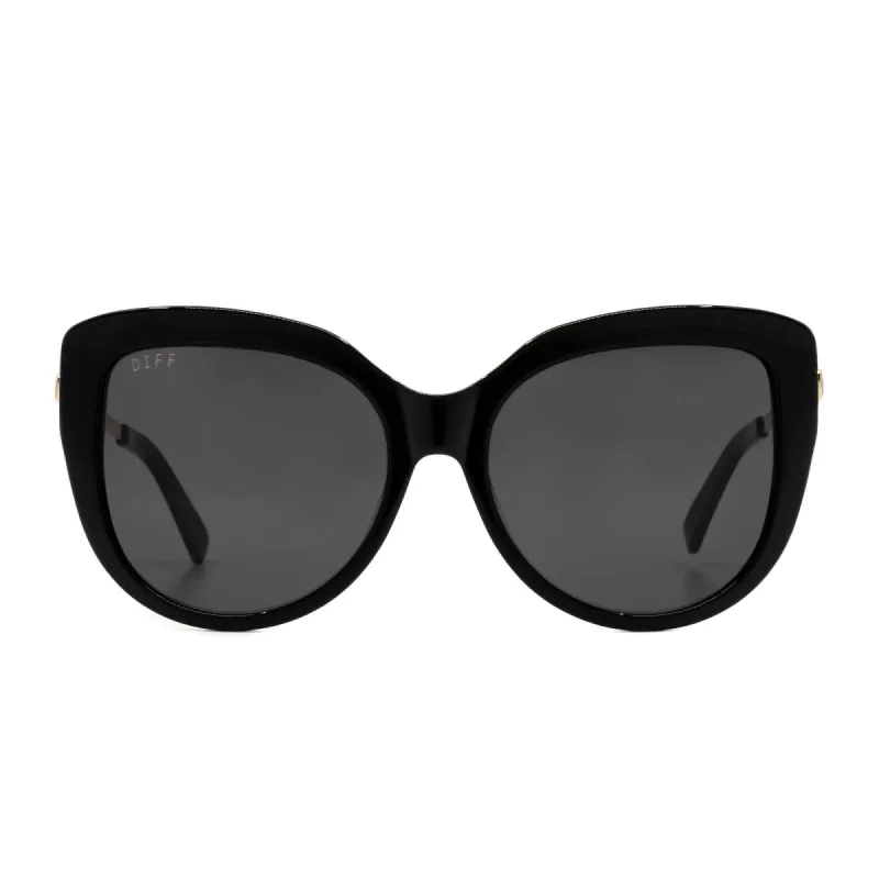 AVERY - BLACK + GREY sold by Diff Eyewear