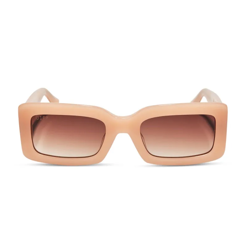 INDY - FADED CITRUS + BROWN GRADIENT SUNGLASSES sold by Diff Eyewear