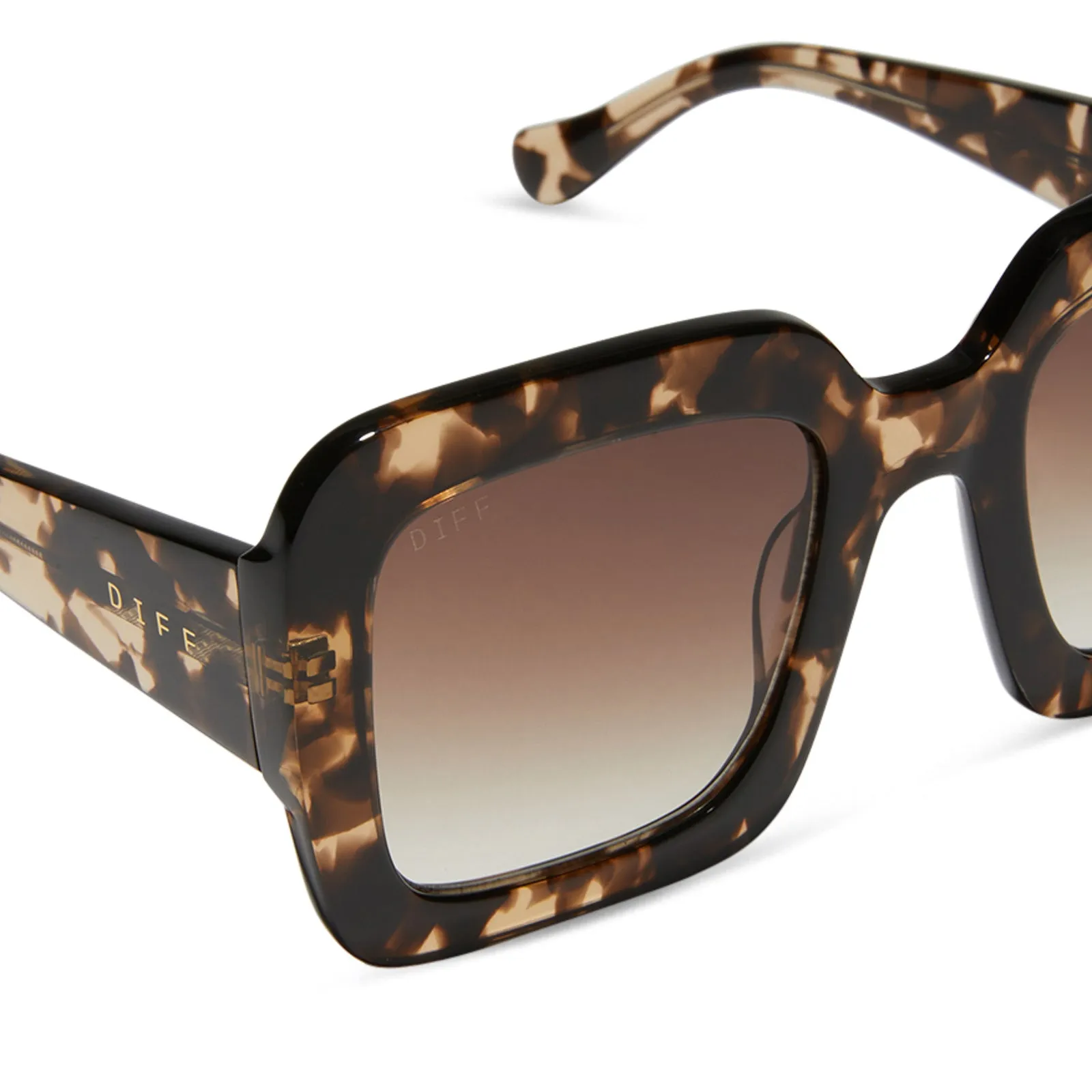 CHARISE - ESPRESSO TORTOISE + BROWN GRADIENT SUNGLASSES sold by Diff Eyewear product image thumbnail 4