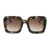 CHARISE - ESPRESSO TORTOISE + BROWN GRADIENT SUNGLASSES sold by Diff Eyewear