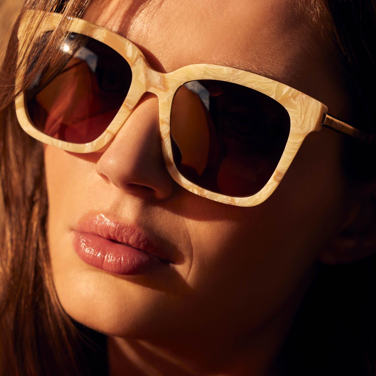 BELLA - MILK N HONEY + BROWN GRADIENT SUNGLASSES sold by Diff Eyewear product image thumbnail 7