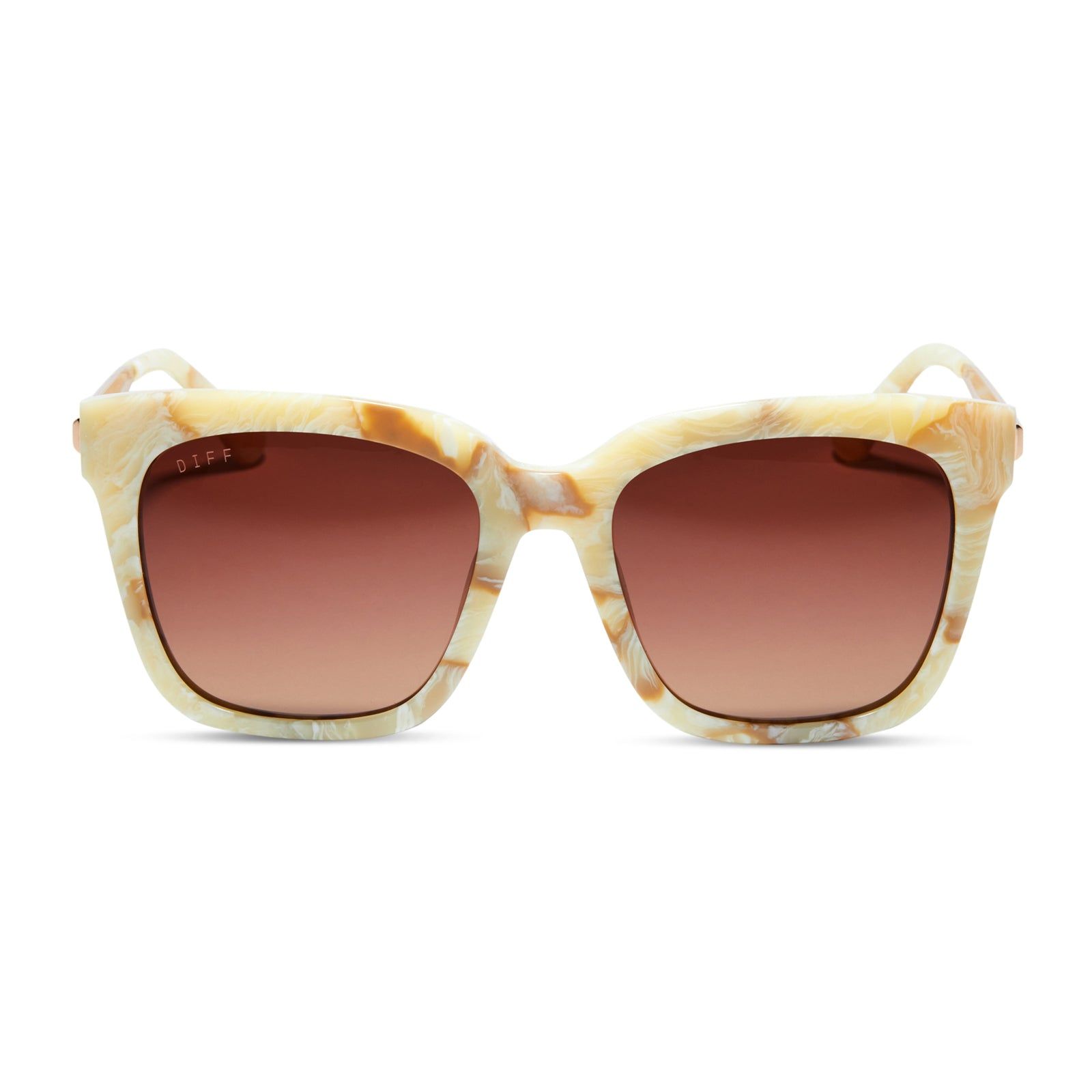 BELLA - MILK N HONEY + BROWN GRADIENT SUNGLASSES sold by Diff Eyewear