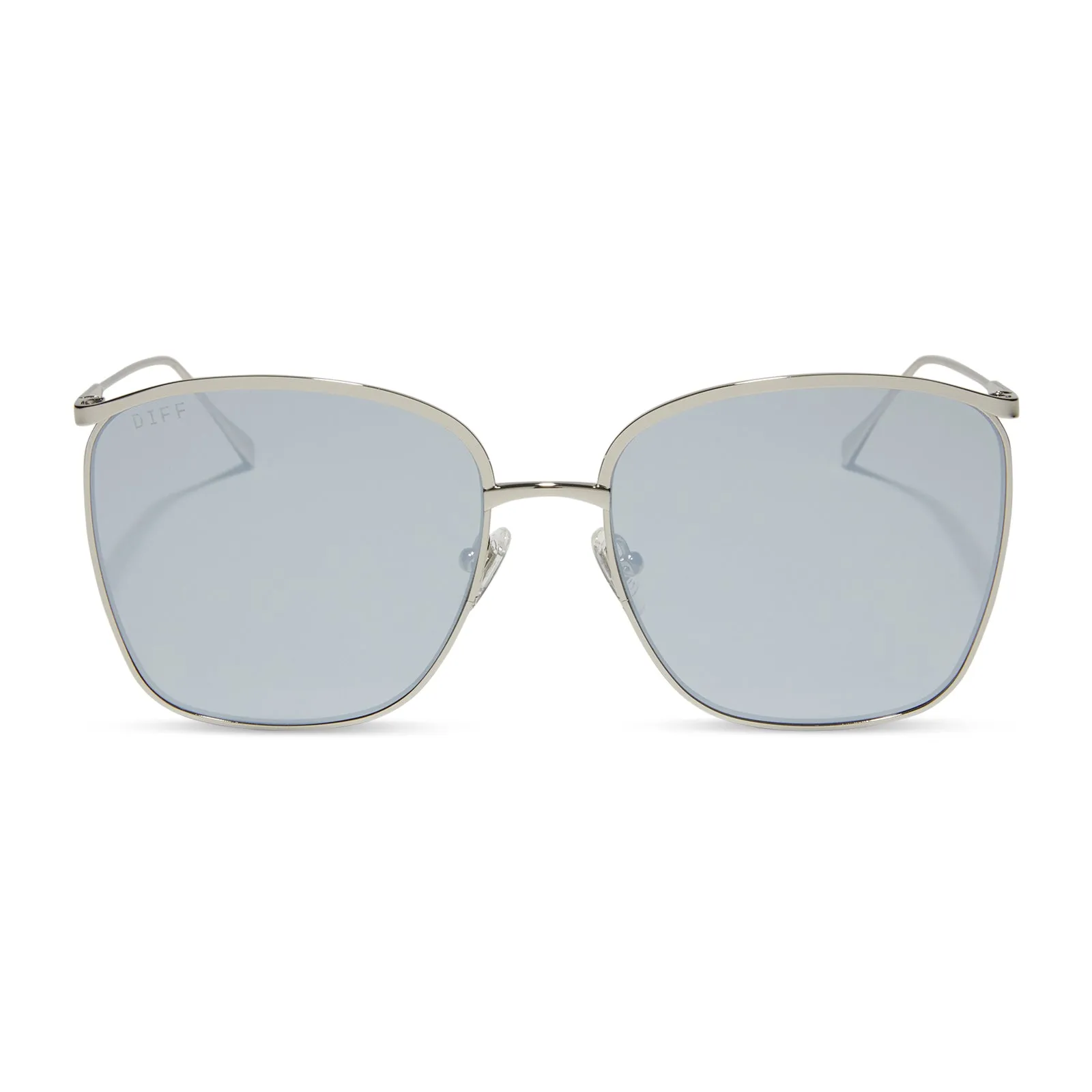 VITTORIA - SILVER + SILVER MIRROR SUNGLASSES sold by Diff Eyewear