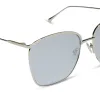 VITTORIA - SILVER + SILVER MIRROR SUNGLASSES sold by Diff Eyewear