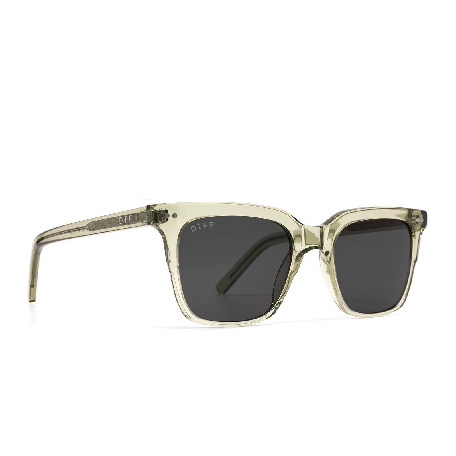 BILLIE - OLIVE CRYSTAL + GREY SUNGLASSES sold by Diff Eyewear product image thumbnail 2