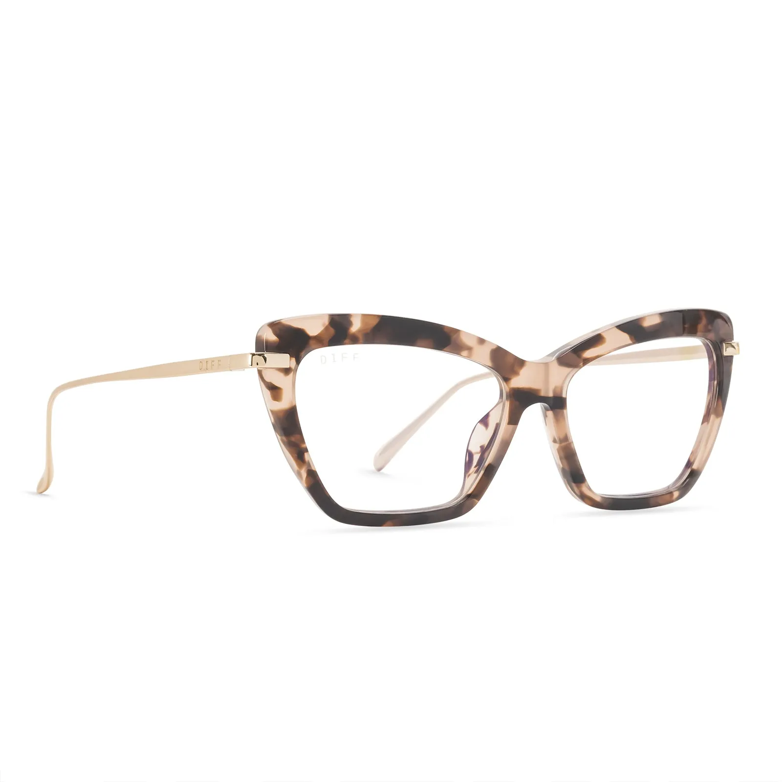 MILA - HIMALAYAN TORTOISE + CLEAR GLASSES sold by Diff Eyewear product image thumbnail 2