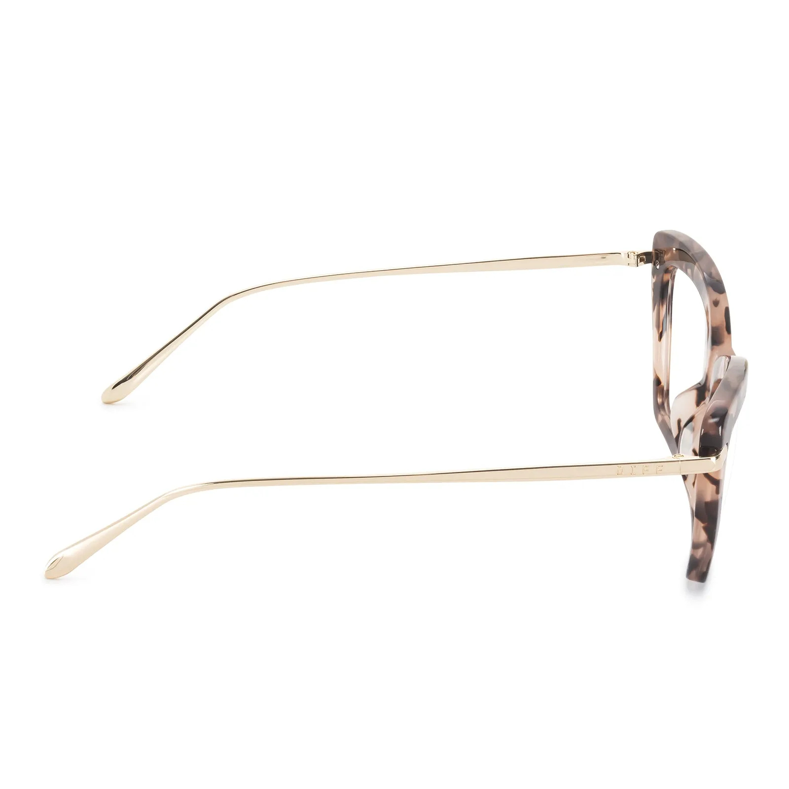 MILA - HIMALAYAN TORTOISE + CLEAR GLASSES sold by Diff Eyewear product image thumbnail 4